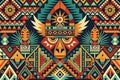 Tribal ethnic aztec vector seamless pattern Royalty Free Stock Photo
