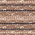 Tribal ethnic boho seamless pattern neutral colors texture.