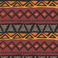 Tribal ethnic colorful bohemian pattern with geometric elements, African mud cloth, tribal design