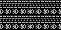 Tribal ethnic seamless pattern with black and white colors. Background traditional symbol drawing for fashion textile print and Royalty Free Stock Photo