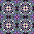 Tribal ethnic seamless pattern. Ornamental intricate floral background. Repeat colorful patterned backdrop. Geometric celtic style Royalty Free Stock Photo