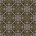 Tribal ethnic style colorful seamless pattern. Greek ornamental vector background. Repeat geometric meanders backdrop. Decorative Royalty Free Stock Photo
