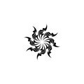 tribal ethnic tattoo icon illustration design logo