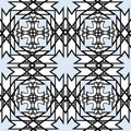 Tribal and ethnic vector seamless pattern. Geometric background. Repeat abstract tribe backdrop. Geometrical shapes, lines, Royalty Free Stock Photo