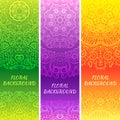 Tribal ethnic vintage banners