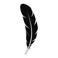 Tribal feather icon, simple style Royalty Free Stock Photo