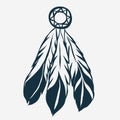 Tribal Feathers dreamcatcher vector