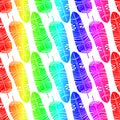 Colorful seamless feather pattern background Royalty Free Stock Photo