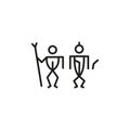 Tribal Figures Icon Royalty Free Stock Photo