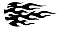 Tribal flame graphic motorcycle and car decal and airbrush stencil Royalty Free Stock Photo