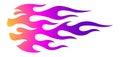 Tribal flame motorcycle and car decal vector graphic Royalty Free Stock Photo