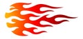 Tribal flame motorcycle and car decal vector graphic Royalty Free Stock Photo