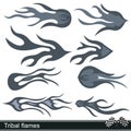 Tribal flames design