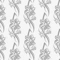 Tribal Flower seamless pattern. Backdrop vector illustration