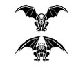 Tribal Gargoyle Tattoo Illustrations