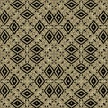 Tribal geometric rhombus vector seamless pattern. Ethnic ornamental abstract background. Modern repeat decorative Royalty Free Stock Photo