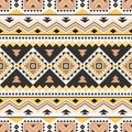 Tribal geometric seamless pattern, vector