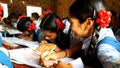 Tribal Girl Students in a school in India