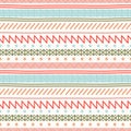 Tribal hand drawn line geometric mexican ethnic seamless pattern. Border. Wrapping paper. Scrapbook. Doodles. Vintage