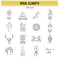 Tribal icon set