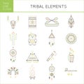 Tribal icon set