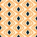 Tribal Ikat Vector Chevron Indian Seamless Pattern