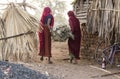 Tribal ladies with grass bunch