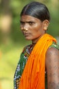 Tribal Lady Portrait in traditional dress and nosering