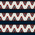 Tribal multicolor seamless pattern, indian or african ethnic patchwork style Royalty Free Stock Photo