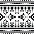 Tribal ornament design with seamless geometric pattern. Ethnic Aztec and Navajo styles design for textile and decoration. Royalty Free Stock Photo