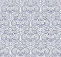 Tribal ornament seamless pattern outline Royalty Free Stock Photo