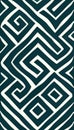 tribal pattern abstract background blue white maze Royalty Free Stock Photo