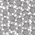 Tribal pattern with motifs of African tribes of central Kenya.