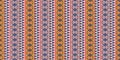 Tribal pattern vector. Seamless ethnic handmade with stripes vector illustration. Background abstract decorative design