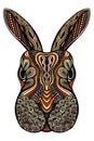 Tribal patterned Rabbit.