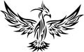Tribal Phoenix Tattoo 2 Royalty Free Stock Photo