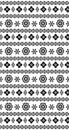 Tribal seamless pattern, aztec black and white background Royalty Free Stock Photo