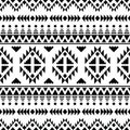 Tribal seamless geometric pattern. Vector illustration with ethnic motif. Native American art print. Royalty Free Stock Photo