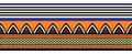 Tribal seamless geometrical border design Royalty Free Stock Photo
