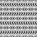 Tribal seamless pattern - aztec white background
