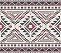 Tribal Seamless Pattern. Ethnic Geometric Vector Background. Aztec or Inca Style