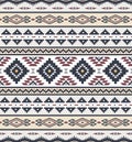 Tribal Seamless Pattern. Ethnic Geometric Vector Background. Aztec or Inca Style