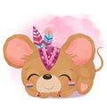 Tribal Series Cute Little Mouse
