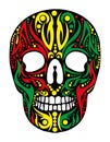 Tribal skull art