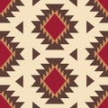 Tribal southwestern native american navajo seamless pattern Royalty Free Stock Photo