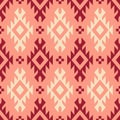 Tribal southwestern native american navajo seamless pattern Royalty Free Stock Photo