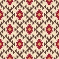 Tribal southwestern native american navajo seamless pattern