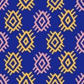 Tribal southwestern native american navajo seamless pattern Royalty Free Stock Photo