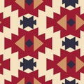 Tribal southwestern native american navajo seamless pattern Royalty Free Stock Photo