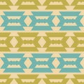 Tribal Southwestern Navajo Folk Seamless Pattern Royalty Free Stock Photo